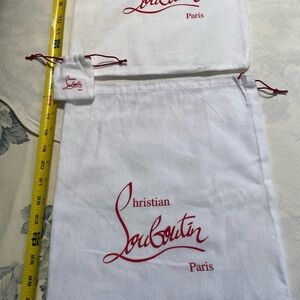 Christian Louboutin White Dust/Storage Bags